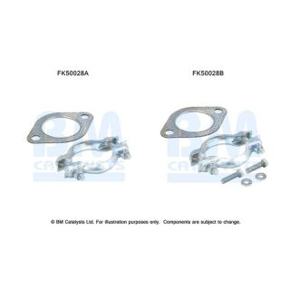 Montavimo komplektas, išmetimo vamzdis BM CATALYSTS FK50028