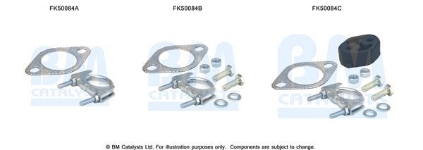 Montavimo komplektas, išmetimo vamzdis BM CATALYSTS FK50084