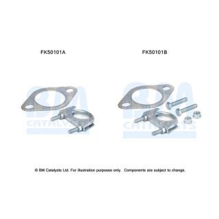 Montavimo komplektas, išmetimo vamzdis BM CATALYSTS FK50101