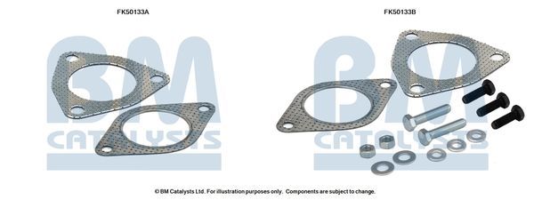 Montavimo komplektas, išmetimo vamzdis BM CATALYSTS FK50133