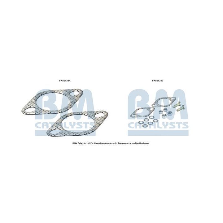Montavimo komplektas, išmetimo vamzdis BM CATALYSTS FK50138