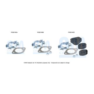 Montavimo komplektas, išmetimo vamzdis BM CATALYSTS FK50145