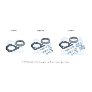 Montavimo komplektas, išmetimo vamzdis BM CATALYSTS FK50186