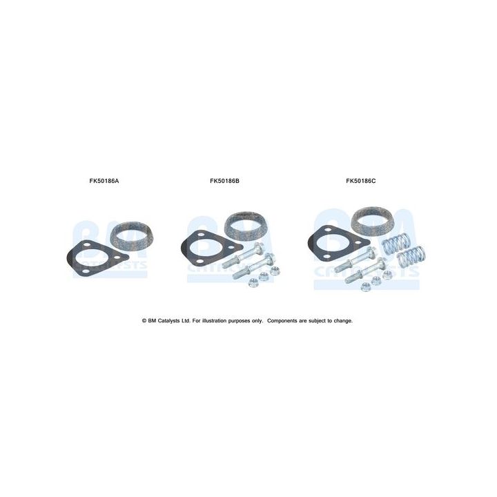 Montavimo komplektas, išmetimo vamzdis BM CATALYSTS FK50186