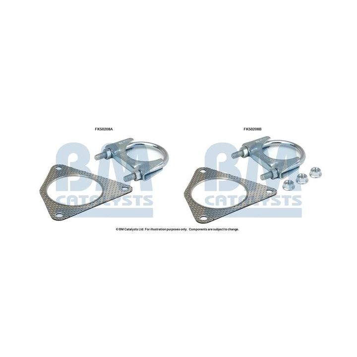Montavimo komplektas, išmetimo vamzdis BM CATALYSTS FK50208