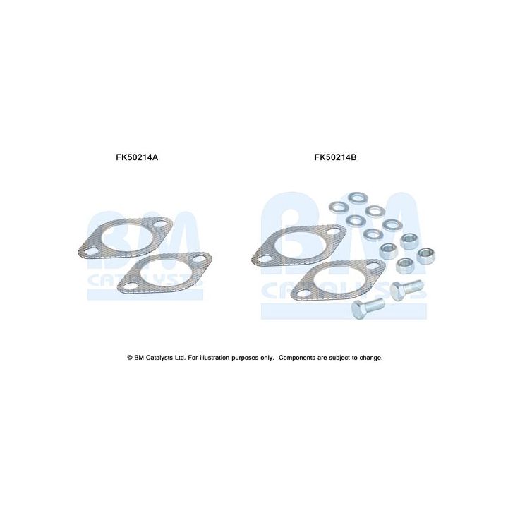 Montavimo komplektas, išmetimo vamzdis BM CATALYSTS FK50214