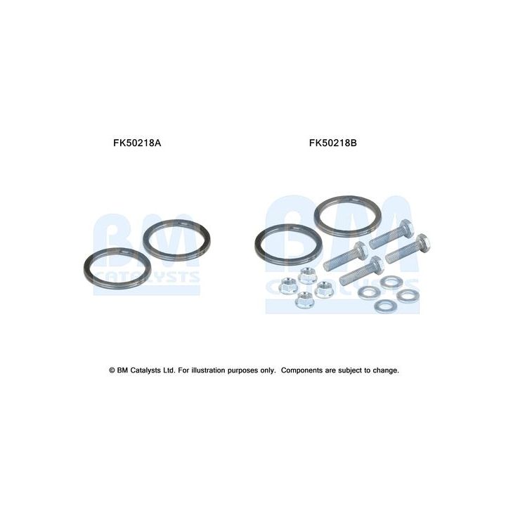 Montavimo komplektas, išmetimo vamzdis BM CATALYSTS FK50218