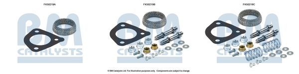 Montavimo komplektas, išmetimo vamzdis BM CATALYSTS FK50219