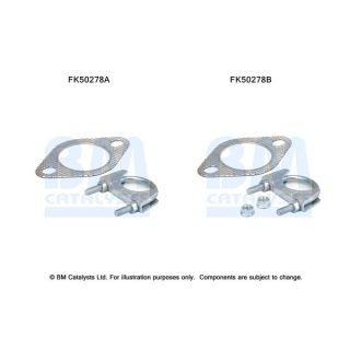 Montavimo komplektas, išmetimo vamzdis BM CATALYSTS FK50278