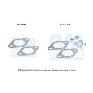 Montavimo komplektas, išmetimo vamzdis BM CATALYSTS FK50314