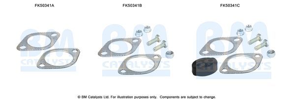 Montavimo komplektas, išmetimo vamzdis BM CATALYSTS FK50341
