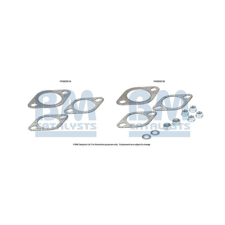 Montavimo komplektas, išmetimo vamzdis BM CATALYSTS FK50351