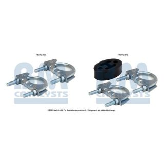 Montavimo komplektas, išmetimo vamzdis BM CATALYSTS FK50379