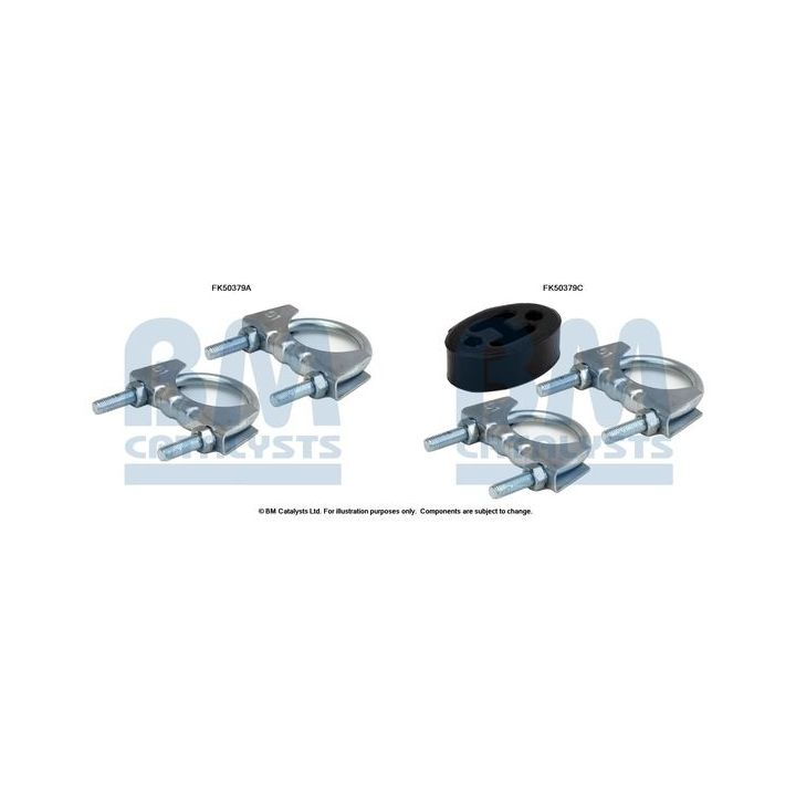 Montavimo komplektas, išmetimo vamzdis BM CATALYSTS FK50379