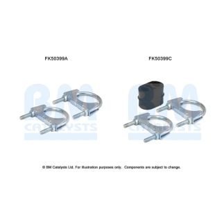 Montavimo komplektas, išmetimo vamzdis BM CATALYSTS FK50399