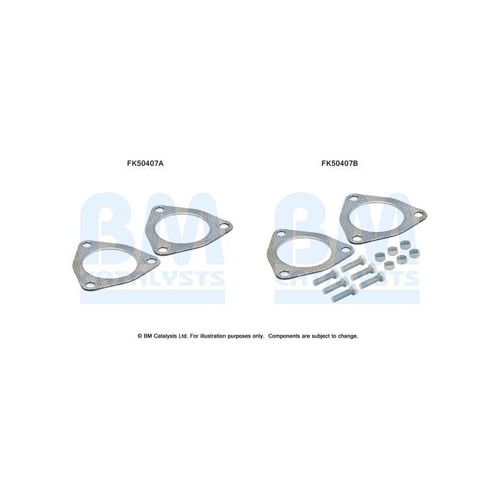 Montavimo komplektas, išmetimo vamzdis BM CATALYSTS FK50407
