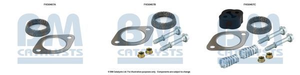 Montavimo komplektas, išmetimo vamzdis BM CATALYSTS FK50467