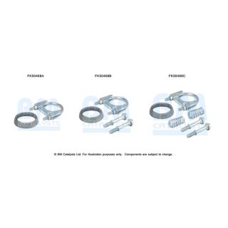 Montavimo komplektas, išmetimo vamzdis BM CATALYSTS FK50468