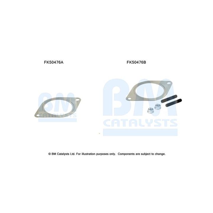 Montavimo komplektas, išmetimo vamzdis BM CATALYSTS FK50476