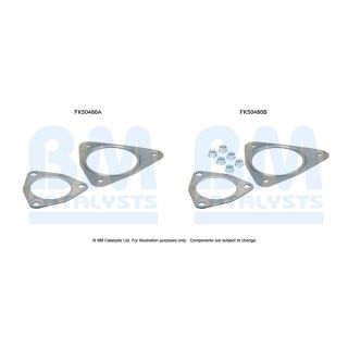 Montavimo komplektas, išmetimo vamzdis BM CATALYSTS FK50486