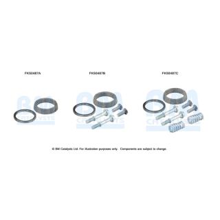 Montavimo komplektas, išmetimo vamzdis BM CATALYSTS FK50487