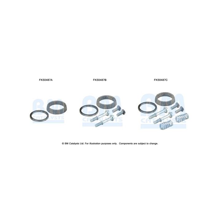 Montavimo komplektas, išmetimo vamzdis BM CATALYSTS FK50487