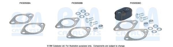 Montavimo komplektas, išmetimo vamzdis BM CATALYSTS FK50508