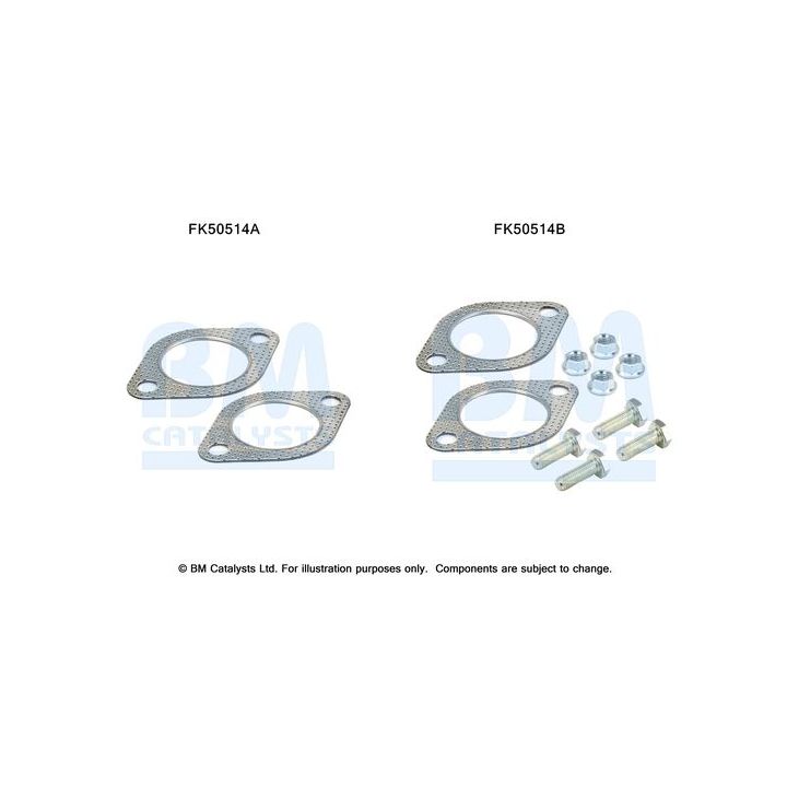 Montavimo komplektas, išmetimo vamzdis BM CATALYSTS FK50514