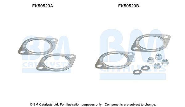 Montavimo komplektas, išmetimo vamzdis BM CATALYSTS FK50523