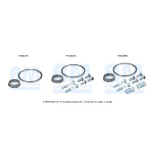 Montavimo komplektas, išmetimo vamzdis BM CATALYSTS FK50531
