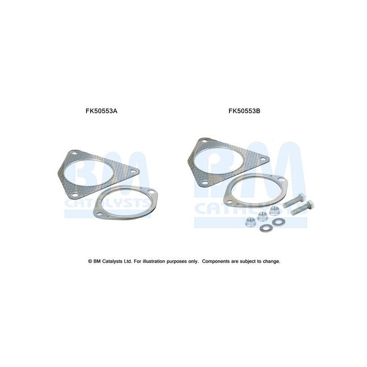 Montavimo komplektas, išmetimo vamzdis BM CATALYSTS FK50553