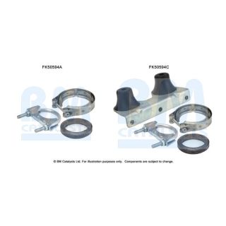 Montavimo komplektas, išmetimo vamzdis BM CATALYSTS FK50594