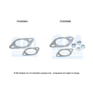 Montavimo komplektas, išmetimo vamzdis BM CATALYSTS FK50596