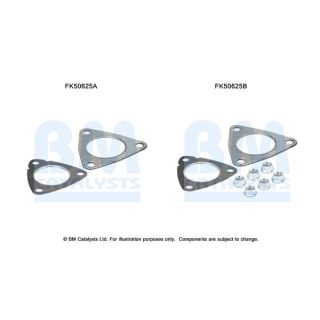 Montavimo komplektas, išmetimo vamzdis BM CATALYSTS FK50625