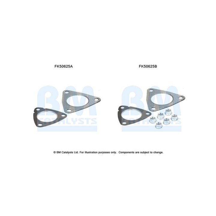 Montavimo komplektas, išmetimo vamzdis BM CATALYSTS FK50625