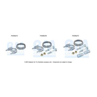 Montavimo komplektas, išmetimo vamzdis BM CATALYSTS FK50627