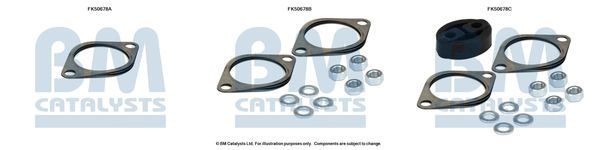 Montavimo komplektas, išmetimo vamzdis BM CATALYSTS FK50678