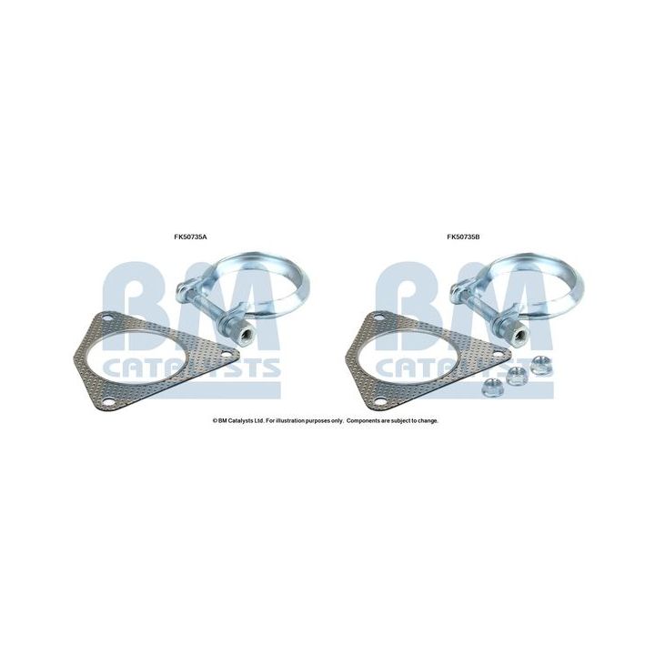 Montavimo komplektas, išmetimo vamzdis BM CATALYSTS FK50735