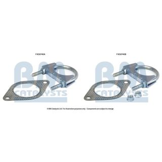 Montavimo komplektas, išmetimo vamzdis BM CATALYSTS FK50740