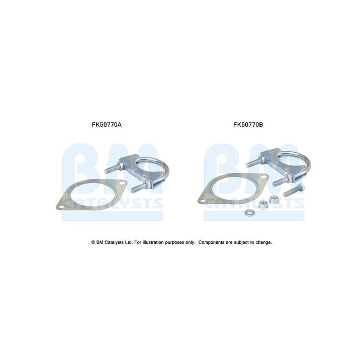 Montavimo komplektas, išmetimo vamzdis BM CATALYSTS FK50770