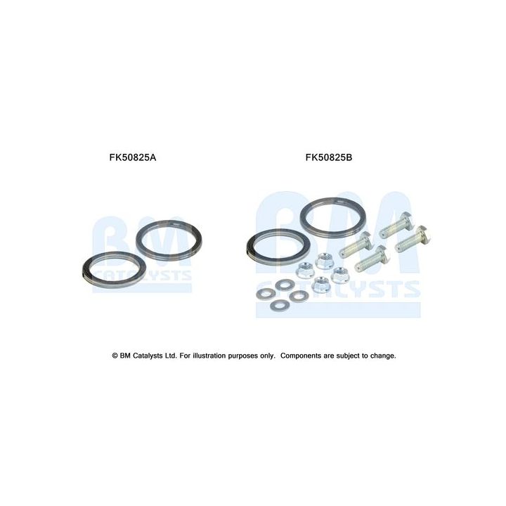 Montavimo komplektas, išmetimo vamzdis BM CATALYSTS FK50825