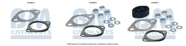 Montavimo komplektas, išmetimo vamzdis BM CATALYSTS FK50861