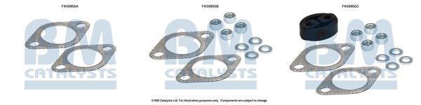 Montavimo komplektas, išmetimo vamzdis BM CATALYSTS FK50955