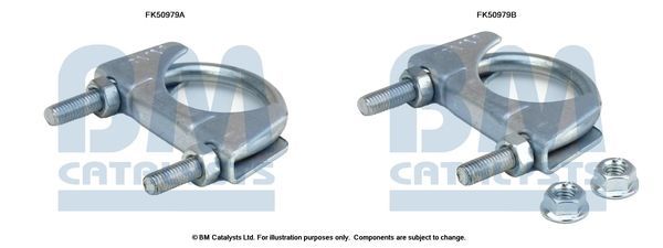 Montavimo komplektas, išmetimo vamzdis BM CATALYSTS FK50979