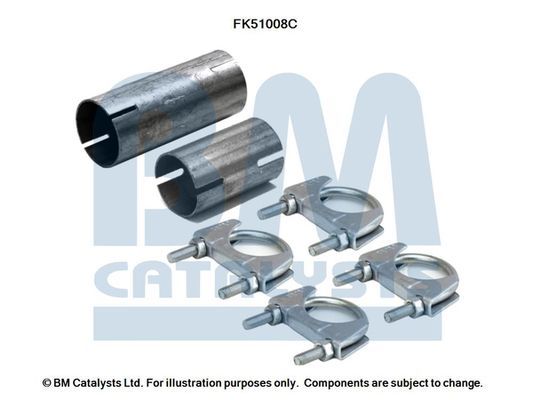 Montavimo komplektas, išmetimo vamzdis BM CATALYSTS FK51008