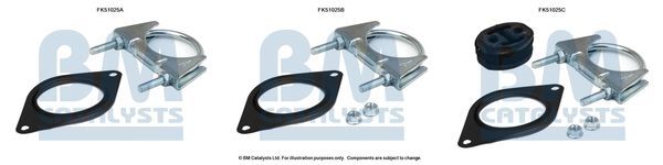 Montavimo komplektas, išmetimo vamzdis BM CATALYSTS FK51025