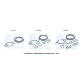 Montavimo komplektas, išmetimo vamzdis BM CATALYSTS FK70004