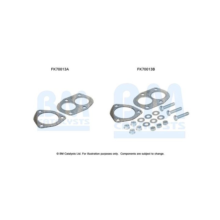Montavimo komplektas, išmetimo vamzdis BM CATALYSTS FK70013