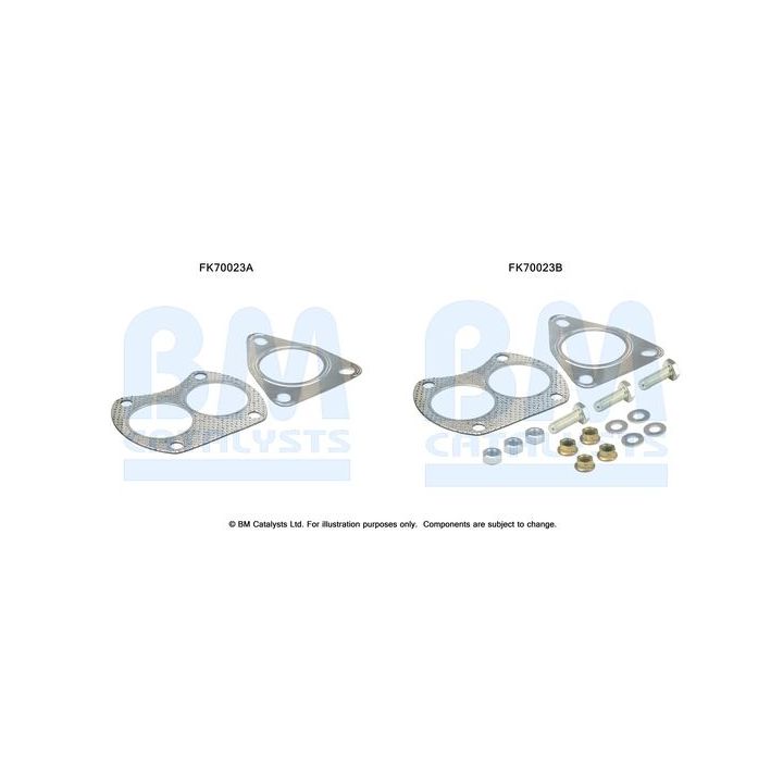 Montavimo komplektas, išmetimo vamzdis BM CATALYSTS FK70023