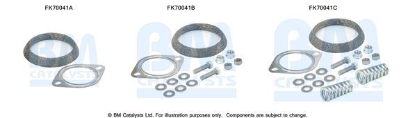 Montavimo komplektas, išmetimo vamzdis BM CATALYSTS FK70041